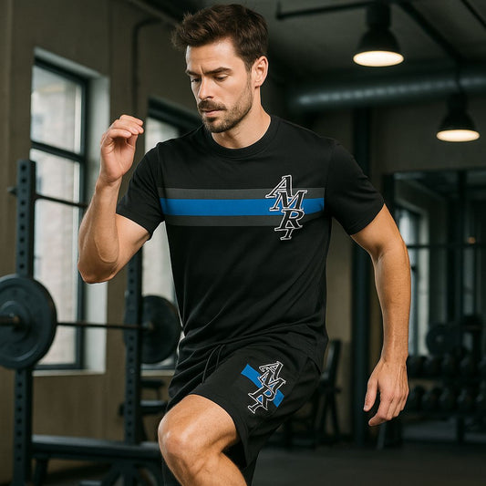 Conjunto Amiri Stripe Black – Estilo Urbano de Lujo