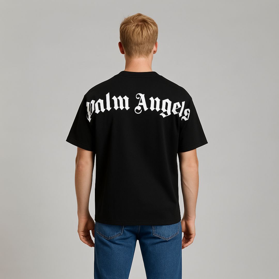 Camiseta Palm Angels Negra – Streetwear de Lujo