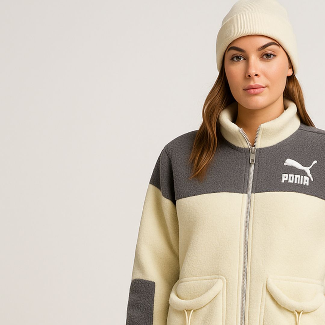 Chaqueta Sherpa Puma Bicolor – Estilo y Comodidad para el Clima Frío