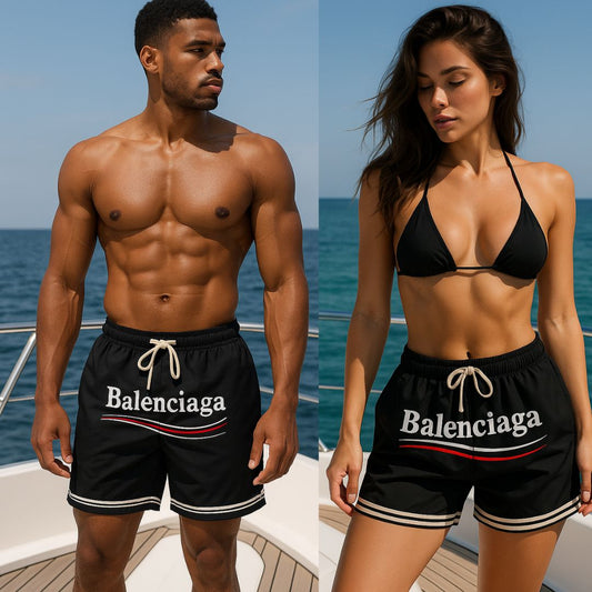 Pantaloneta Balenciaga Negra Unisex