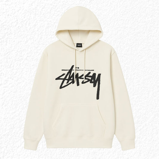 Buzo Capota Stüssy Blanco Crudo - Estilo Urbano y Confort Premium