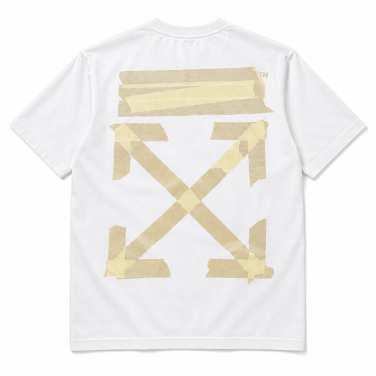 Off-White Tape Arrows blanca vista espalda