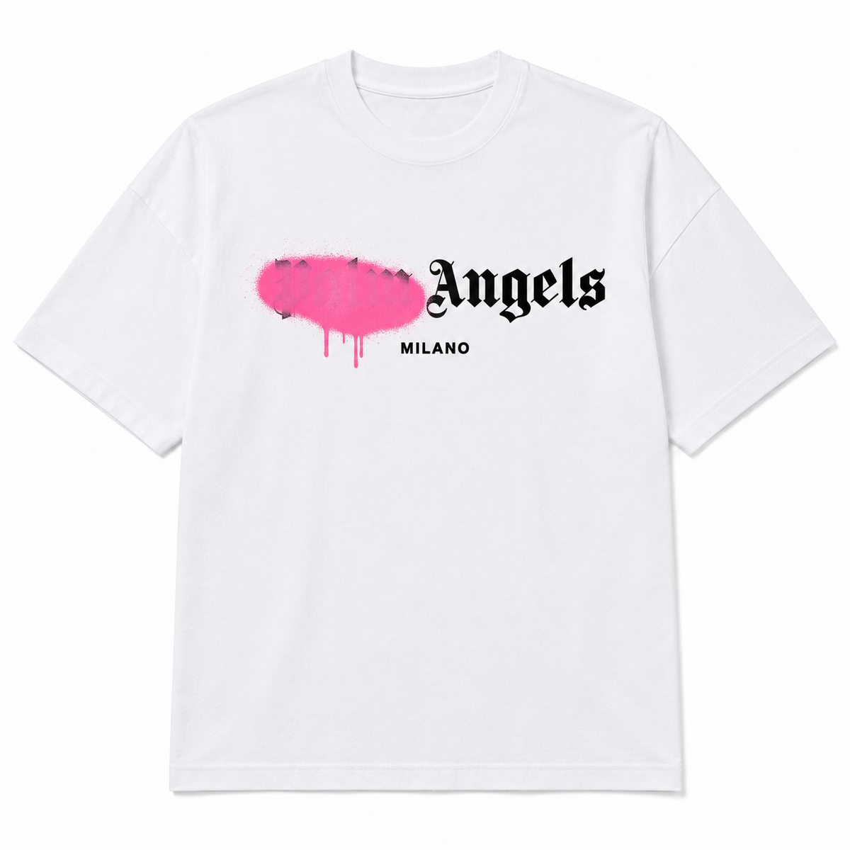 Palm Angels Sprayed City estampado fucsia