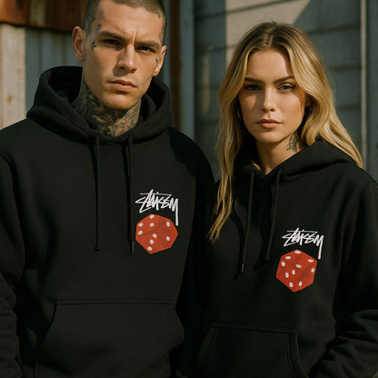 STÜSSY DICE BLACK HOODIE — EDICIÓN LIMITADA