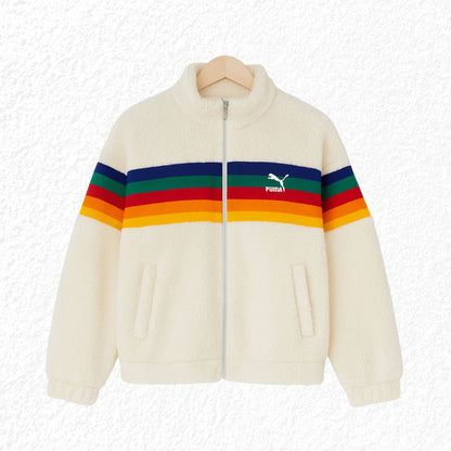 Chaqueta Sherpa PUMA Rainbow – Color y Estilo para Tu Día a Día