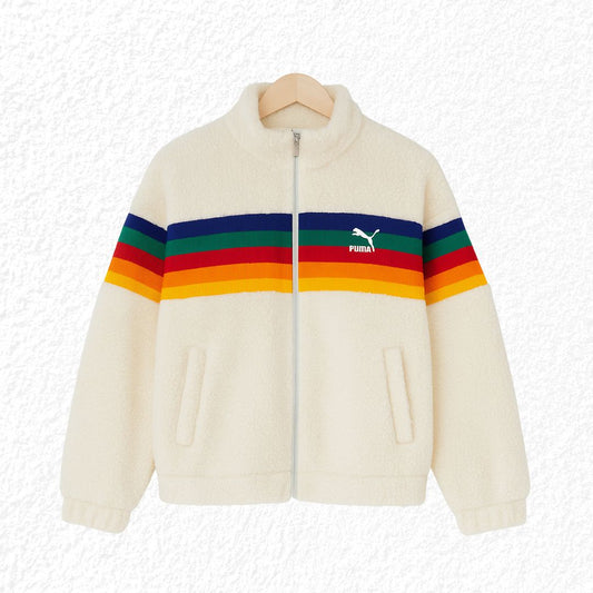 Chaqueta Sherpa PUMA Rainbow – Color y Estilo para Tu Día a Día