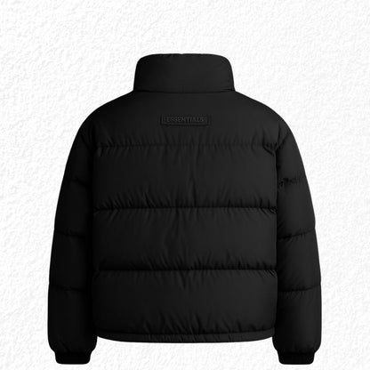 Chaqueta Puffer Negra ESSENTIALS