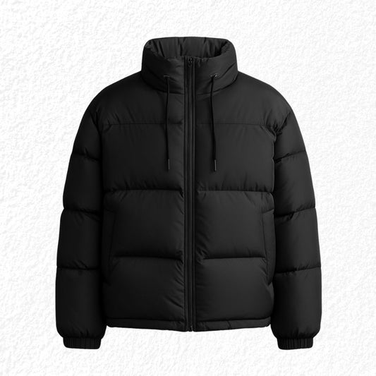 Chaqueta Puffer Negra ESSENTIALS