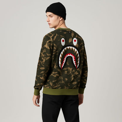 Buso Camuflada Streetwear "Shark Edition" – Estilo Urbano y Actitud Salvaje