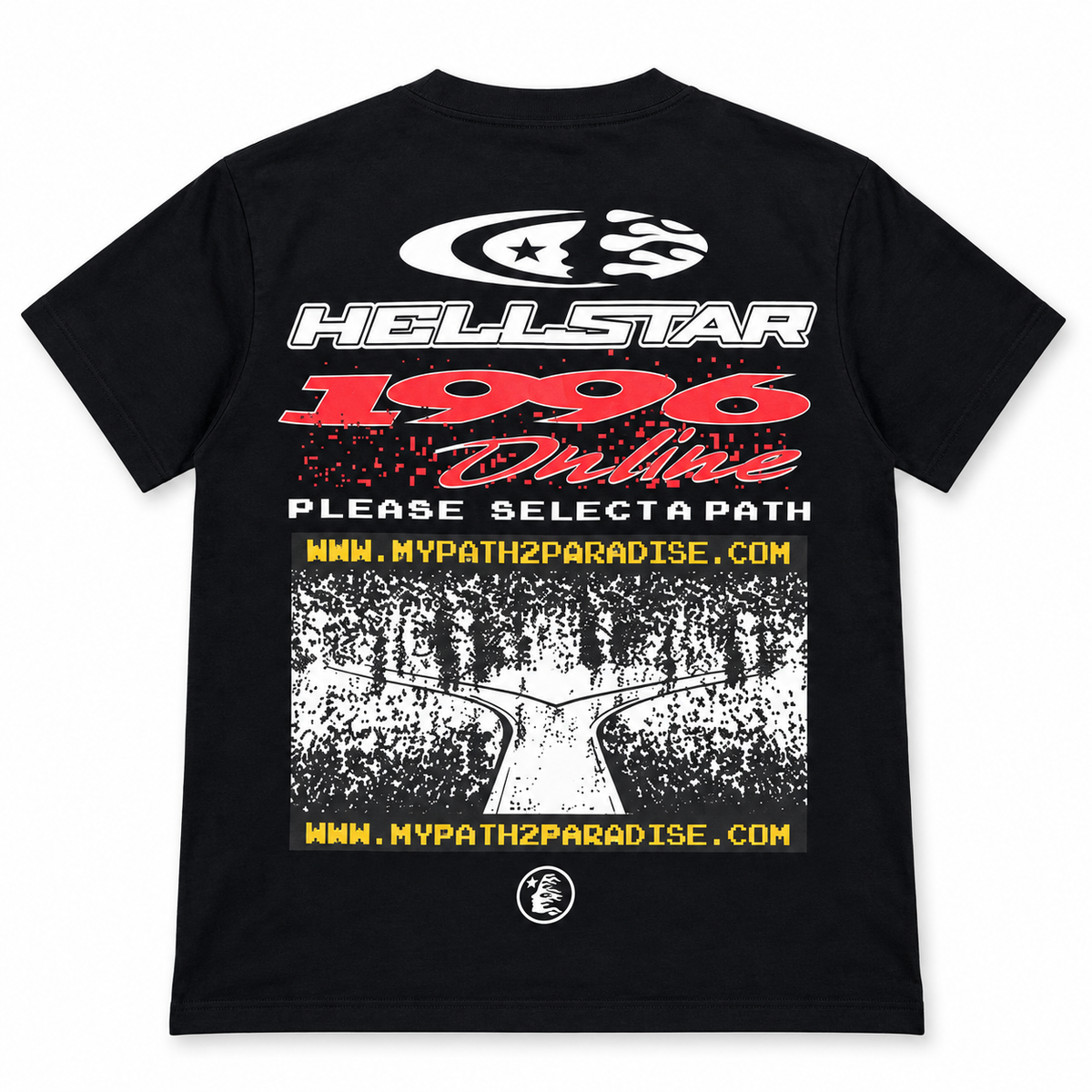 Camiseta Hellstar Pixel 1996 negra, espalda