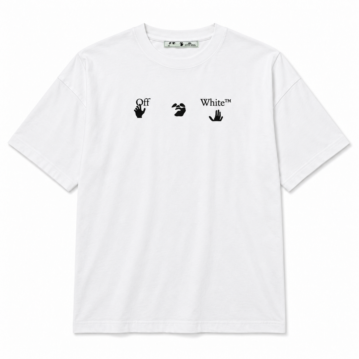Camiseta Off-White Print Marker blanca, vista frontal
