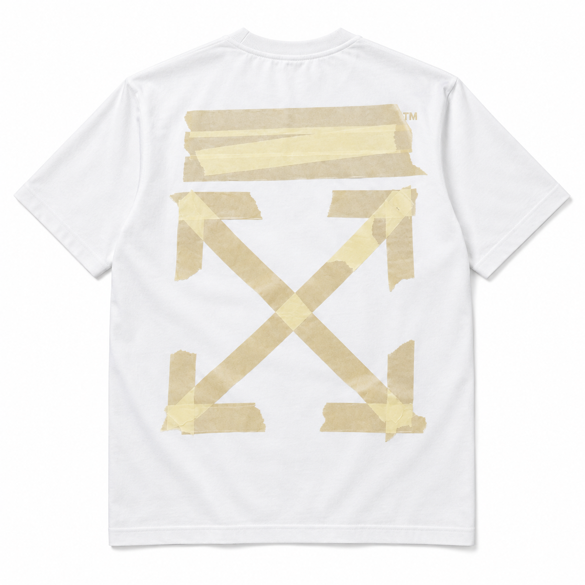 Off-White Tape Arrows blanca vista espalda