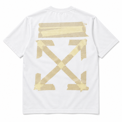 Off-White Tape Arrows blanca vista espalda