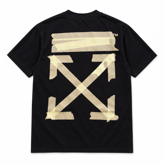 Off-White Tape Arrows negra vista espalda