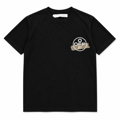 Off-White Tape Arrows negra vista frente