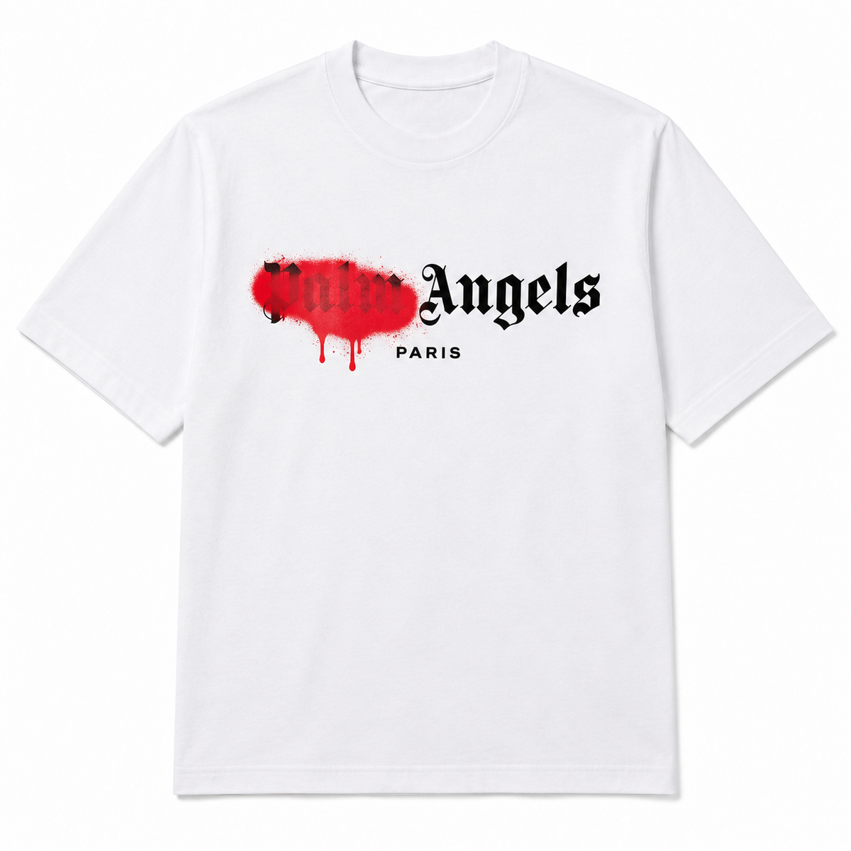 Palm Angels Sprayed City estampado rojo